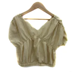 センスオブプレイス バイ アーバンリサーチ Sense of Place by Urban Research ブラウス カットソー 半袖 Vネック One ベージュ /YS18