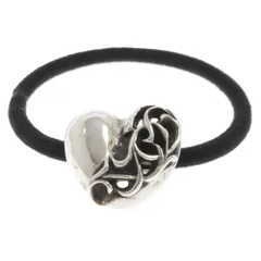 CHROME HEARTS (クロムハーツ) HAIRBAND ハートボタンヘアゴム コンチョ ブレスレット シルバーのサムネイル