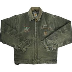 Size【M】 VINTAGE ヴィンテージ Carhartt カーハート Detroit Jacket Feded Olive デトロイトジャケット オリーブ 【中古品-良い】 20821322