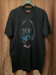 激レア MADE IN USA製 ROCKERS NYC 「反戦」 ハンドメイドジルコニア加工Tシャツ ブラック Lサイズ