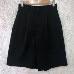 BONLECILL ボンルシール タック入り ハイウエスト チノ ショートパンツ ブラック Mサイズ □〇