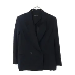 セオリー ダブル テーラードジャケット 0 ネイビー theory レディース