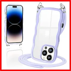 【匿名配送】 iPhone14 Pro_紫 iPhone14 Pro ケース ショルダー クリア TPU カバー いphone14プロ スマホケース 創意 個性