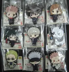 呪術廻戦 カプセルラバーマスコット 02 ･虎杖悠仁 ･伏黒恵 ･釘崎野薔薇 ･禪院真希 ･狗巻棘 ･パンダ ･七海建人 ･五条悟 ･両面宿儺 全9種セット