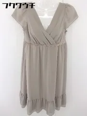 ◇ MINIMUM MINIMUM ミニマムミニマム 半袖 膝丈 ワンピース サイズ1 グレージュ レディース  【中古】 【1110120000633】