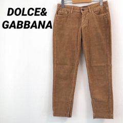 D&G ドルチェ＆ガッバーナ チェック柄 コーデュロイパンツ イタリア製