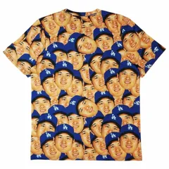 大谷翔平 tシャツ 顔だらけ 球場配布品 フェイスプリントtシャツ
