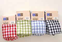 無印好きにおすすめ！　コットン100%  ギンガムチェック　まくらカバー同色2枚セット　50×70cm   4色からお選びください