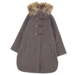 ブルネロクチネリ Aラインコート ウール カシミヤ 　フード　グレー　サイズ40 BRUNELLO CUCINELLI(ブルネロクチネリ) コート(レディース
