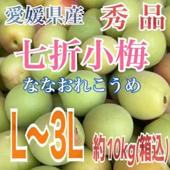 最終出荷は1番人気の2Lサイズ🎉愛媛県伊予郡砥部町特 七折小梅 秀品 10kg (箱込 ) 2L『愛媛ブランド果実』