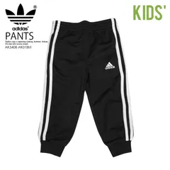 adidas (アディダス) KIDS ICONIC JOGGERS (キッズ アイコニック ジョガーズ) ベビー キッズ服 子供服 パンツ ボトムス BLACK (ブラック) AK5408 AK01BMのサムネイル