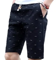 2XL_ブラック [レリカ] フィッシュボーン ゆったり ハーフ チノ パンツ 五分丈 メンズ クロップパンツ ゴルフウェア 川 子供服 ショートパンツ ショート 春夏 (2XL, ブラック)