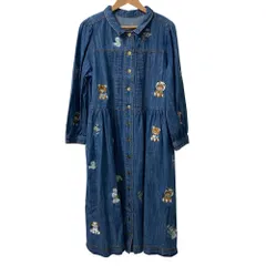 専用⚠️最終額　新品未使用　yukiemon ロングコート　3Lサイズ yukiemon（ユキエモン）デニムワンピースコート（3L）6610160 | 陽氣屋