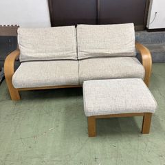●【ゼロ様専用】ibata イバタインテリア 2Pソファ オットマン付属 飛騨家具 直接引き取り歓迎！横浜市保土ヶ谷区