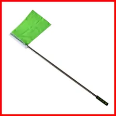 【新着】ガイド 手旗携帯用伸縮ポール 6段式伸縮タイプ 120cm 実物撮影 (緑色旗付)