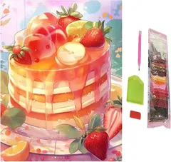 SENTO JONA(セントジョナ) ダイヤモンドアート アートパネル 四角いビーズ キット ビーズアート 手芸 ダイヤモンドペインティング スクエア 30x40cm(6)