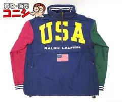 【質コニシ】【POLO RalphLauren/ポロ ラルフローレン】アノラックパーカー USA ネイビー 紺 ナイロン サイズXS【送料込み】l1613b