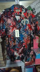 オニツカタイガー フラワー総柄 半袖Tシャツ /S ブラック 花柄 ロゴ 