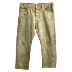 Levi's 501 デニムパンツ W36 リーバイス ボタンフライ ビッグサイズ ベージュ コットン 古着卸 アメリカ仕入 2503-1475