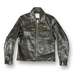 定価242000円 HYSTERIC GLAMOUR × LEWIS LEATHERS コラボ ドミネーター スタッズ シングル レザー ライダース ジャケット ヒステリックグラマー ルイスレザー M 63250Aのサムネイル