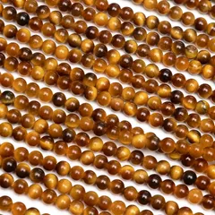 イエロータイガーアイ 丸玉 2mm【1連販売】 / 7-7 TG2M-X