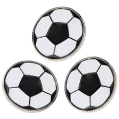 サッカートスコイン、3Pcsサッカーフリップコイン、ゲームサッカートレーニング用 MOKT