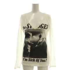 ヒステリックグラマー HYSTERIC GLAMOUR THE STOOGES 長袖カットソー プリント F ホワイト /HK ■OS