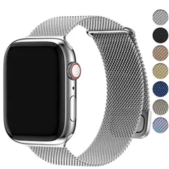 【在庫処分】Series10/Ultra/Ultra iWatchバンド 交換用 42mm 2/9/8/7/6/5/4/3/2/1/SE/SE2に対応 44mm 45mm 46mm 男女兼用ベルト 49mm ミラネーゼループ バンド ステンレススチール製 アッ