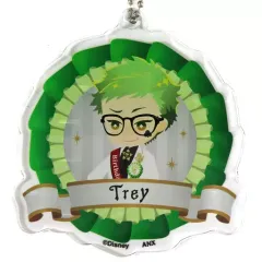 【中古】キーホルダー トレイ・クローバー 「ディズニー ツイステッドワンダーランド プレミアムバースデー2023 POP UP SHOP in アニメイト デフォルメアクリルチャームコレクション(おめかしバースデー ver.)」