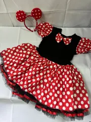 ミニーちゃんワンピース130cm  コスプレ ディズニー