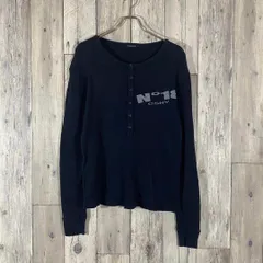 Casanova カサノヴァ ヘンリーネック ワッフル生地 サーマル ロンT L