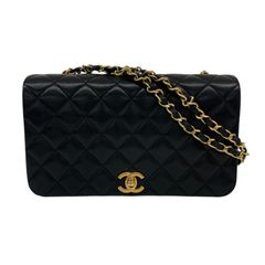 【CHANEL】シャネル マトラッセ23 ターンロック金具 A03568 ショルダーバッグ ラムスキン レディース フルフラップ チェーンショルダー 黒 ブラック 1番台