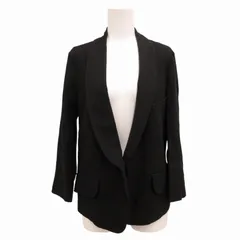イヴサンローラン YVES SAINT LAURENT テーラードジャケット ブレザー ニット切替 1B 黒 ブラック /HD 0924 ■MAのサムネイル