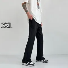 [2XL]秋冬 コーデ メンズ  服 シンプル ファッション オシャレ 大人 かっこいい 大きいサイズ ストリート 紳士服 フレア スーツ パンツ ストリート ストレート カジュアル 薄手 ハイエンド ドレープ
