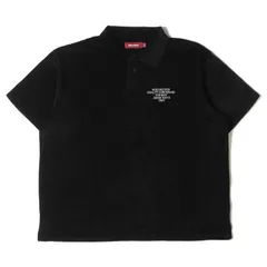HideandSeek ハイドアンドシーク ポロシャツ サイズ:L 22SS ブランドロゴ刺繍 ベロア 半袖ポロシャツ Velouer Polo ブラック 黒 トップス ルーズシルエット【メンズ】のサムネイル