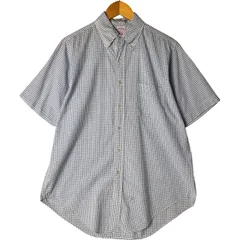 古着 80~90年代 ブルックスブラザーズ Brooks Brothers MAKERS 半袖 ボタンダウン チェックシャツ USA製 メンズM相当/eaa553944