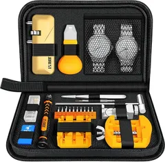 JOREST 2024年の新腕時計工具セット、電池 交換、裏 蓋 外し、時計 修理 キット、時計 ベルト 調整、時計 バンド 調整、時計 でんち交換、時計こうぐ 、時計 オープナー、時計 ドライバー、時計こじ開け工具、バネ棒外しのサムネイル