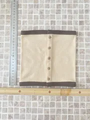 ハンドメイド☆犬用腹巻き☆昭和のおじさん腹巻き風(ベージュ)