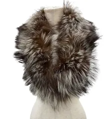 SAGA FOX サガフォックス フォックスファー ティペット ショール マフラー ダークブラウン系