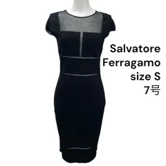 ◇サルヴァトーレ フェラガモ Salvatore Ferragamo ワンピース ロング 半袖 S、7号 レディース S5T176のサムネイル