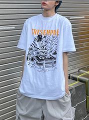 受注制【Chikashitsu +】oversized graphic t-shirt 1 (2color)