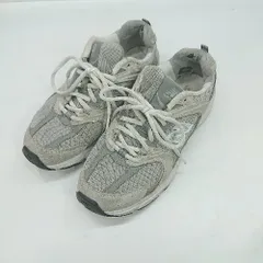 ◇ Θ NEW BALANCE ニューバランス ロゴ入り ローカットスニーカー サイズ23.5 グレー系 レディース E  【1502180077128】のサムネイル