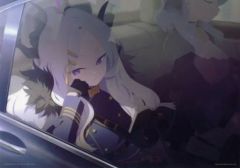 [중고] 클리어 포스터 A3 클리어 포스터 칸자키 히나 / 차내 [이치 반 쿠지 블루 아카이브] H 상