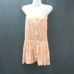 ◇ Opening Ceremony 無地 ノースリーブ 薄手 ゆったり サロペット サイズM オレンジ レディース E  【1310050024642】