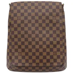 ルイヴィトン LOUIS VUITTON ショルダーバッグ ミュゼット ダミエキャンバス ダミエエベヌ ゴールド金具 茶  N51302 TH0066【中古】