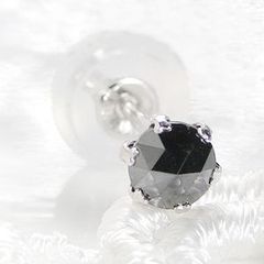 PT900ブラックダイヤモンドピアス1.00カラットAAA片耳用 楽天市場】PT900 プラチナ ブラックダイヤモンドピアス1.00