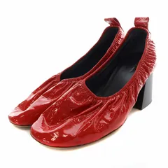 セリーヌ （CELINE） ソフトバレリーナ パンプス ラムスキン バレエ チャンキーヒール シューズ 旧ロゴ #37 ブラック 31901（中古）  : 23-039232 : Brandshop Reine - 通販 - Yahoo!ショッピング