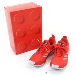 アディダス × レゴ コラボ スニーカー 24cm レッド系 adidas LEGO Sport J 箱付き キッズ