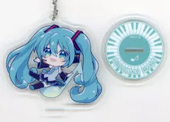 【中古】キーホルダー 初音ミク プレートぬーどるストッパー 「フリューくじ 初音ミク ぬーどるストッパーフィギュア」 F賞