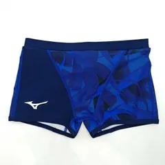 ミズノ EXERSUITS ショートスパッツ エクサースーツ 競泳 水着 M ブルー N2MBB57122 メンズ MIZUNO